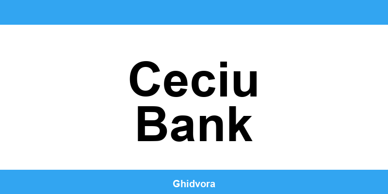 Contact DRPCIV Ceciu Bank, programări online și orar de funcționare