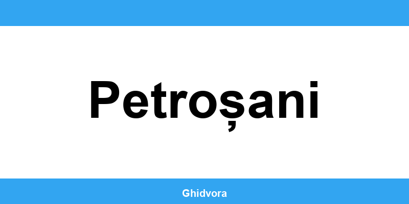 Contact DRPCIV Petroșani, programări online și orar de funcționare