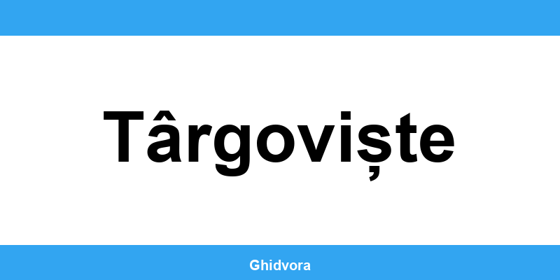 Contact DRPCIV Târgoviște, programări online și orar de funcționare