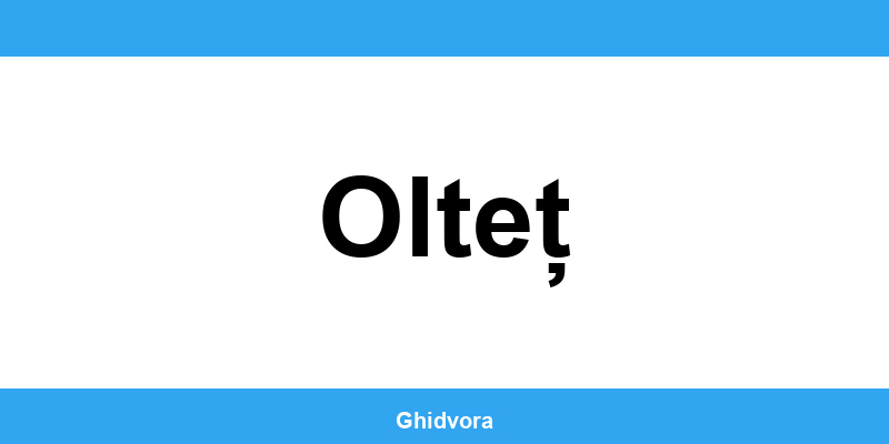 Contact DRPCIV Olteț, programări online și orar de funcționare