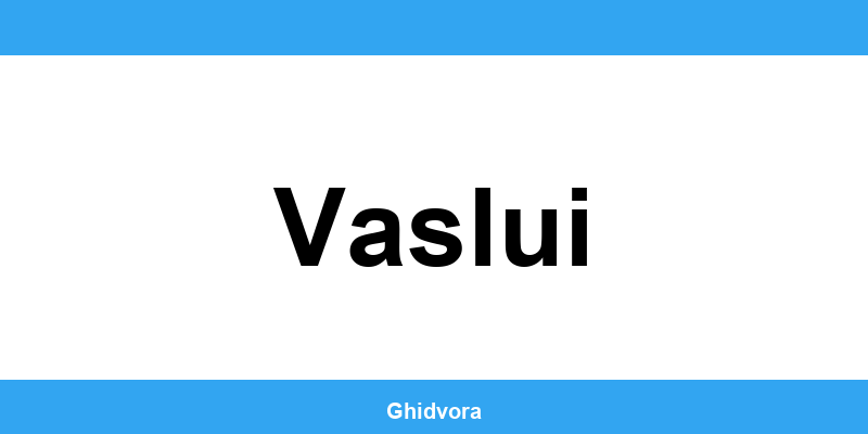 Contact DRPCIV Vaslui, programări online și orar de funcționare